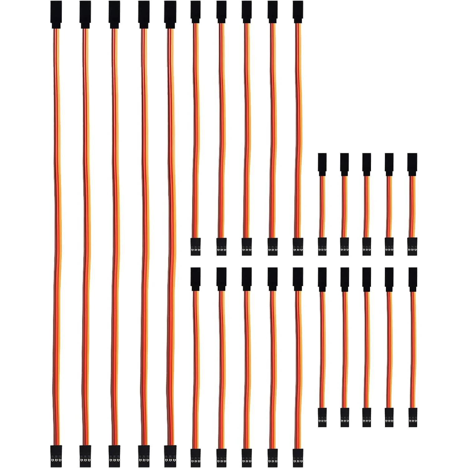 25PCS Servo Prolunga Cavo di Prolunga 5 Formati 3 Pin Servo Cavo di Prolunga Cavo di Filo Maschio a Femmina RC Servo Cavo di Controllo Remoto