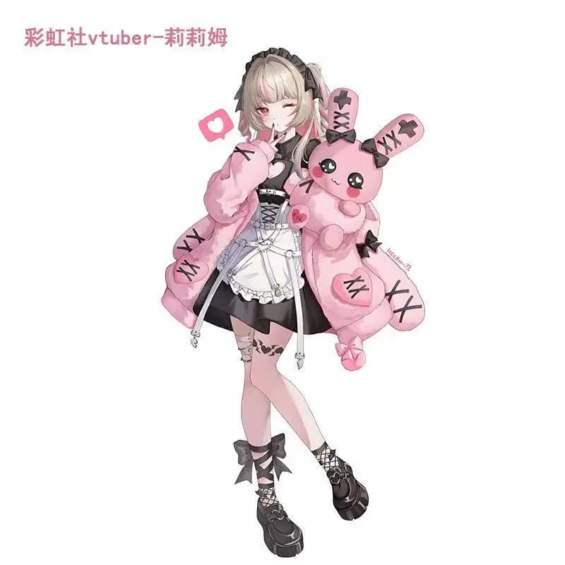 Costume cosplay streamer virtuale Vtuber Demon World Lilim set costume anime adatto per Halloween e Natale