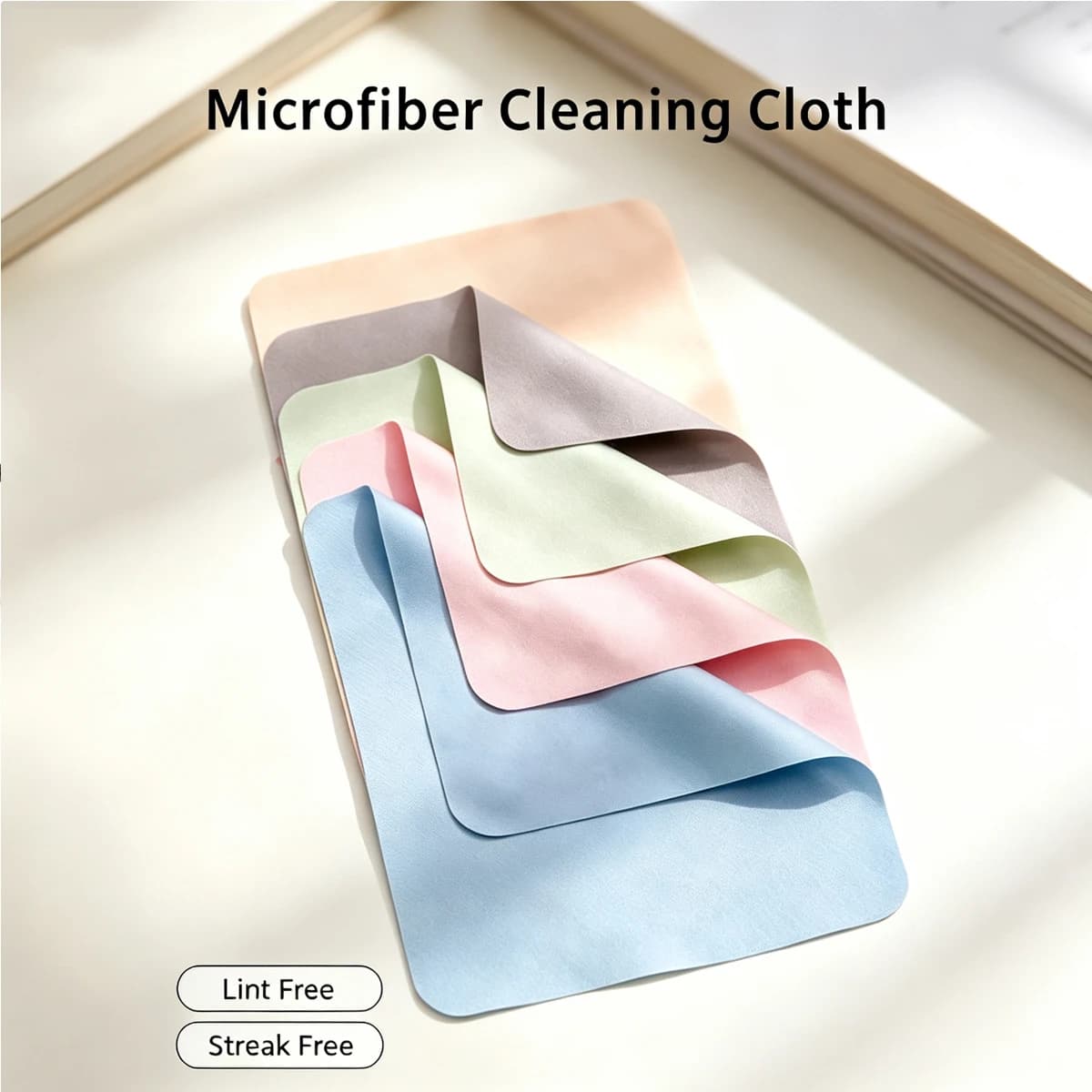 Microfiber Cleaning Cloth Lint Free Streak Free Glasses Wipes for Eyeglasses Camera Lens Phone Screen Sunglasses Cleaning Rag