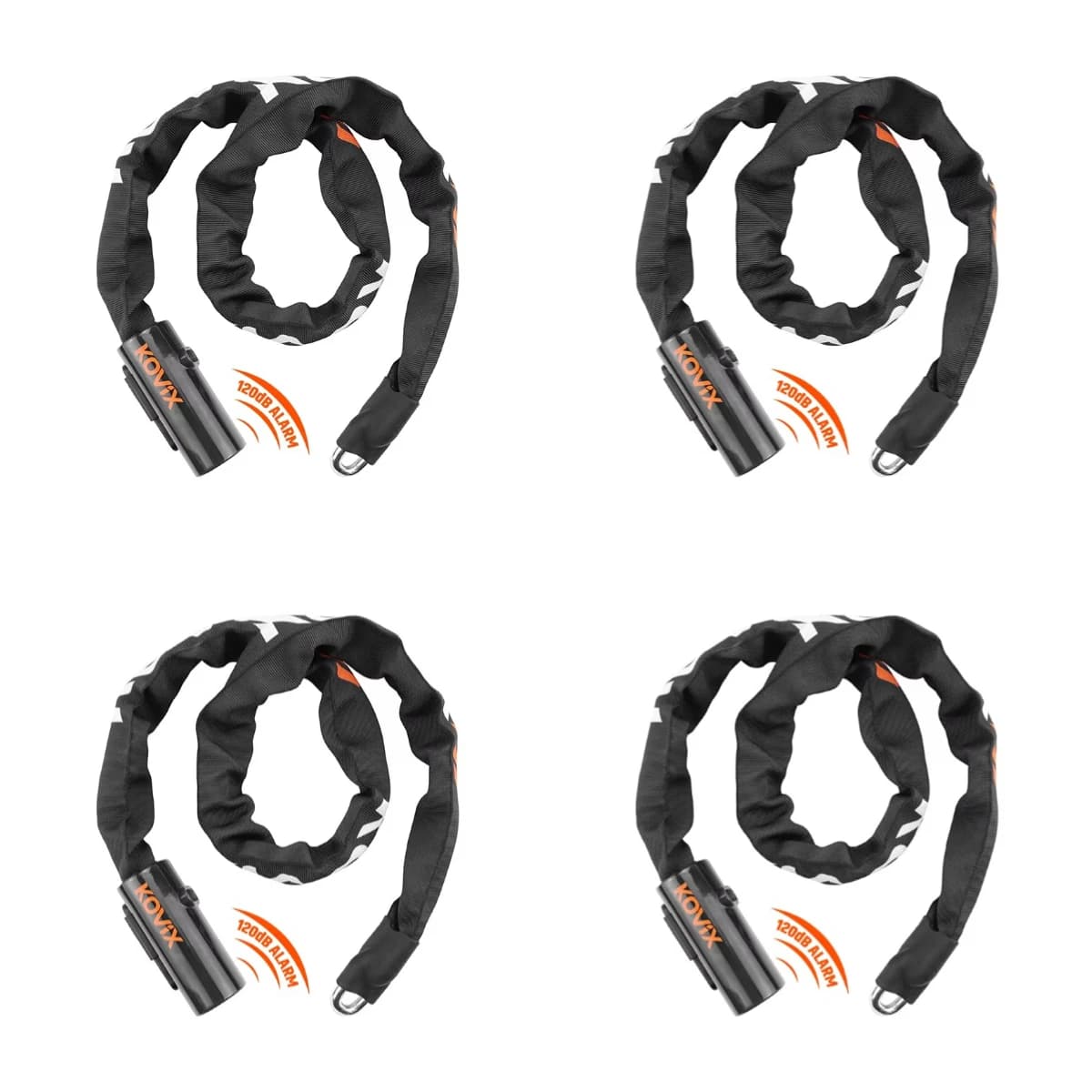 Built in 120dB Alarm Soocter Lock Bicycle Chain Bicycle Accessories Chain Lock Chain Bicycle Lock