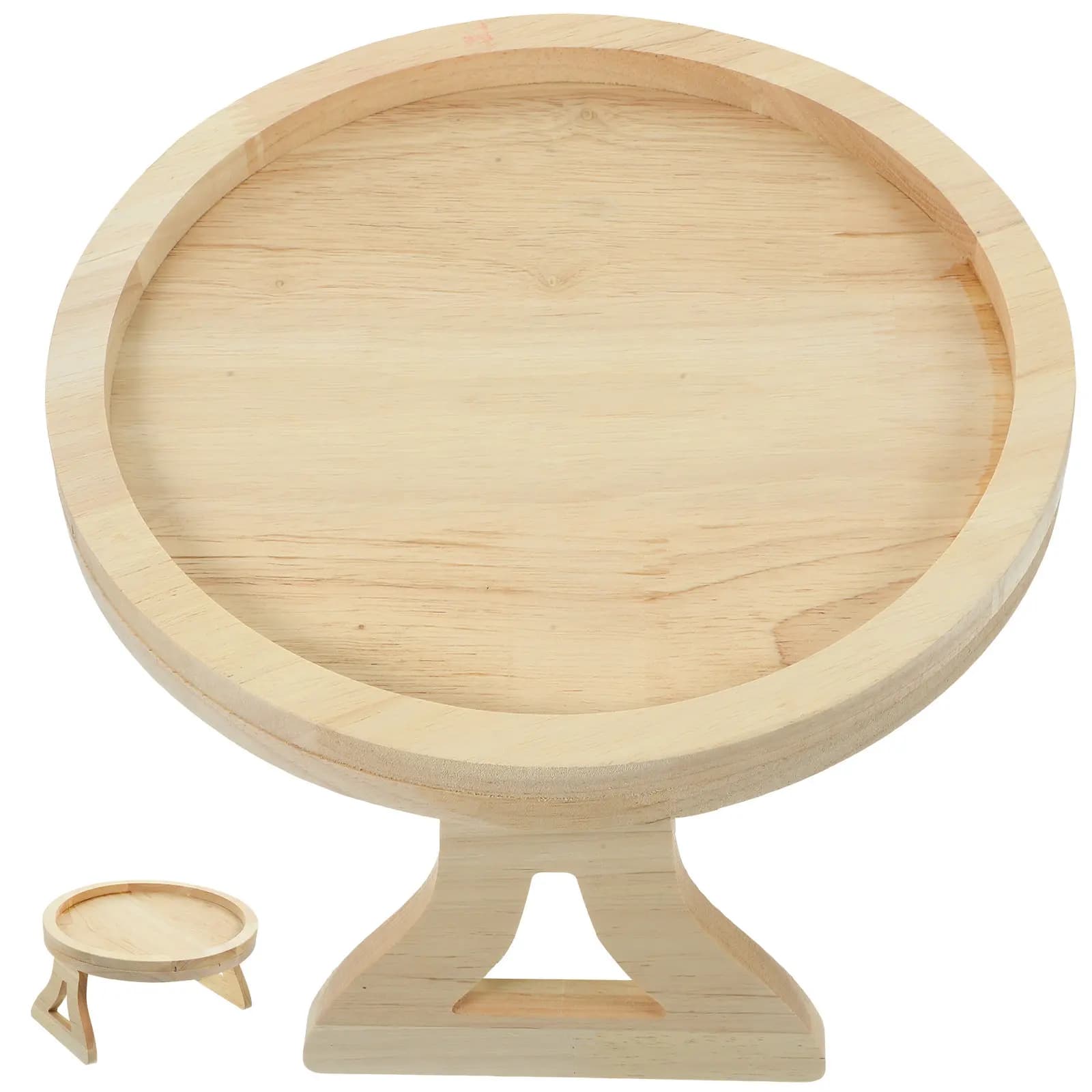 Vassoio Trasparente con Clip, Piccolo Vassoio Decorativo Multiuso per Casa, Ufficio, Scrivania, Bracciolo del Divano, Organizzatore per Oggetti