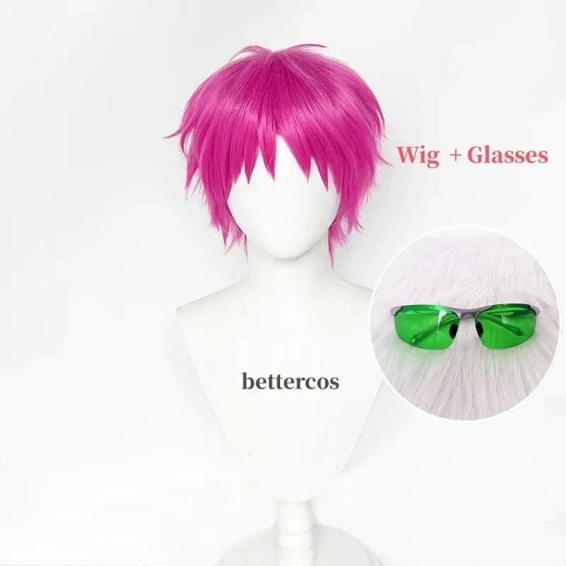 Anime La vita disastrosa di K. Oggetti di scena cosplay Saiki Kusuo Parrucca Forcine Occhiali Lenti verdi Occhiali da sole Accessorix;3,v'6.f;9,