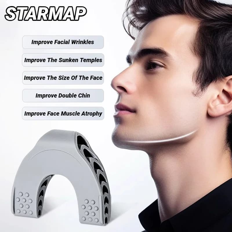 U shaped jawline face mouth jawline face fitness muscle chewing ball bite breaker training equipment