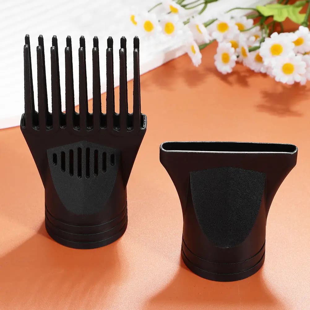 Set Universale di 1 Pezzo: Bocchetta per Asciugacapelli in Nylon Nero per Asciugatura Rapida e Lisciatura dei Capelli