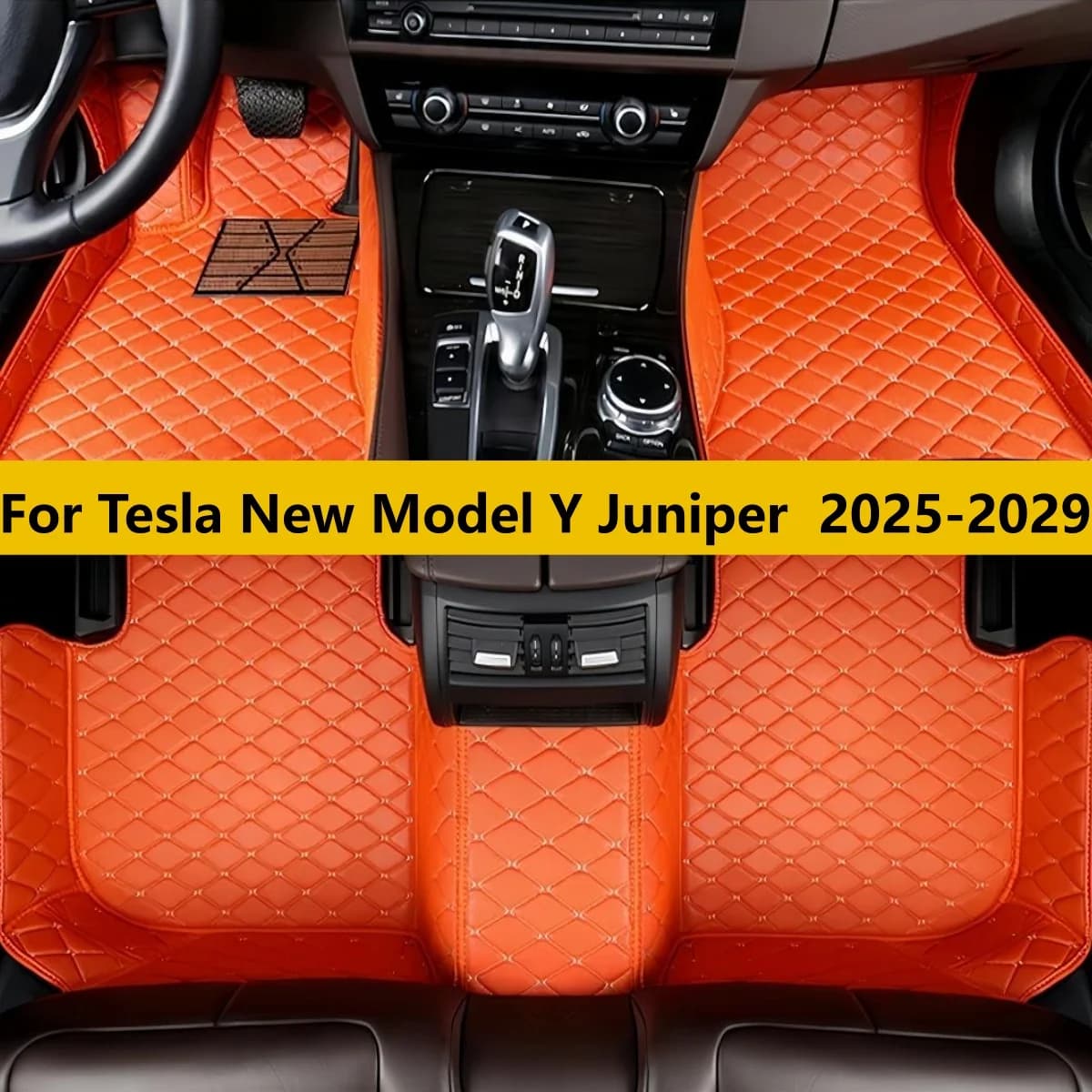 Car mats for Tesla New model Y Juniper 2025 2026 2027 2028 2029 Car front and back row Complete set Foot mats Mats