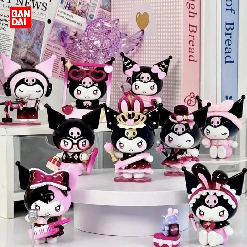 Sanrio Kuromi Sparkling Idol Series Cartoon Blind Box Toy Creative Personalized Desktop Ornaments Statue Model Surprise Gift Box