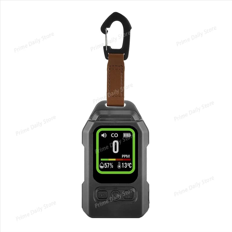 3‑in‑1 CO Carbon Monoxide Gas Detector, Outdoor Air Monitor for CO & Temperature Humidity Testing with Magnetic Back
