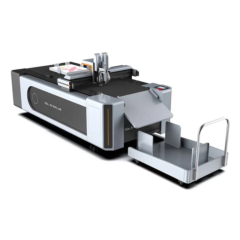 Aoyoo-1070 Adesivo in vinile Cartone di carta ondulata Scatola di imballaggio Cartone Taglierina digitale Macchina da stampa e taglio