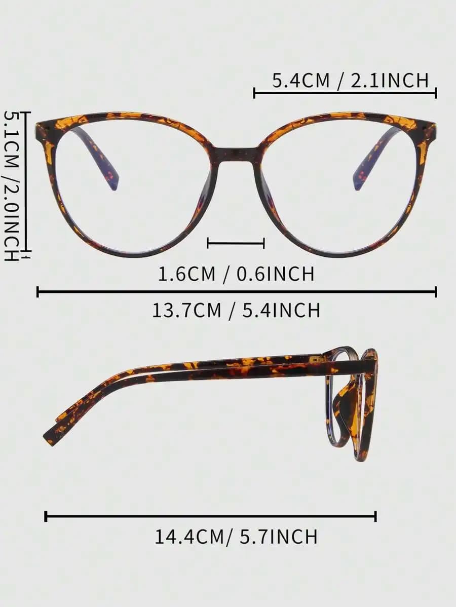 Women Tortoiseshell Fashion Clear Eyeglasses For Daily Wear