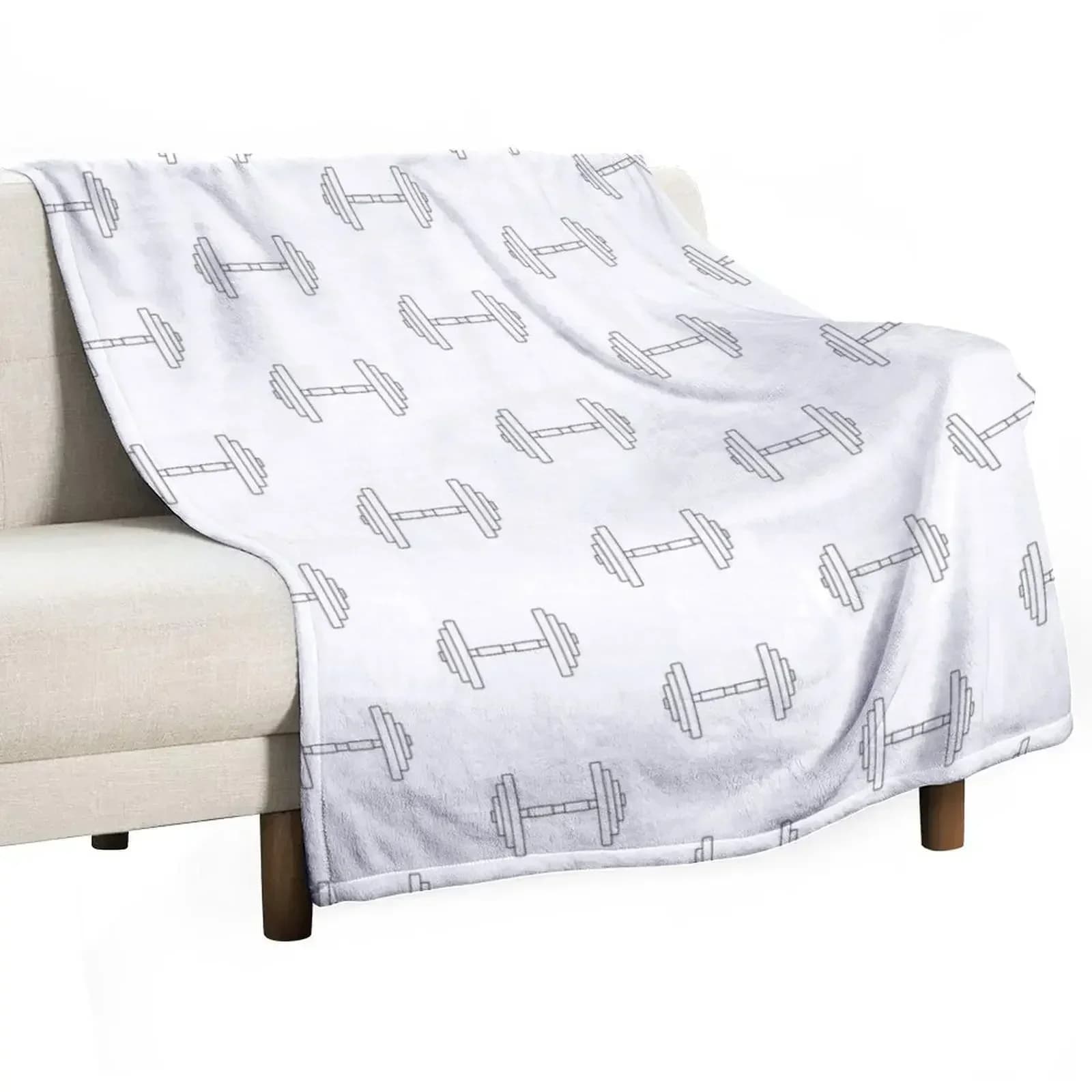 Cover with print of handlebars, cozy blanket for bed, sofa, chair