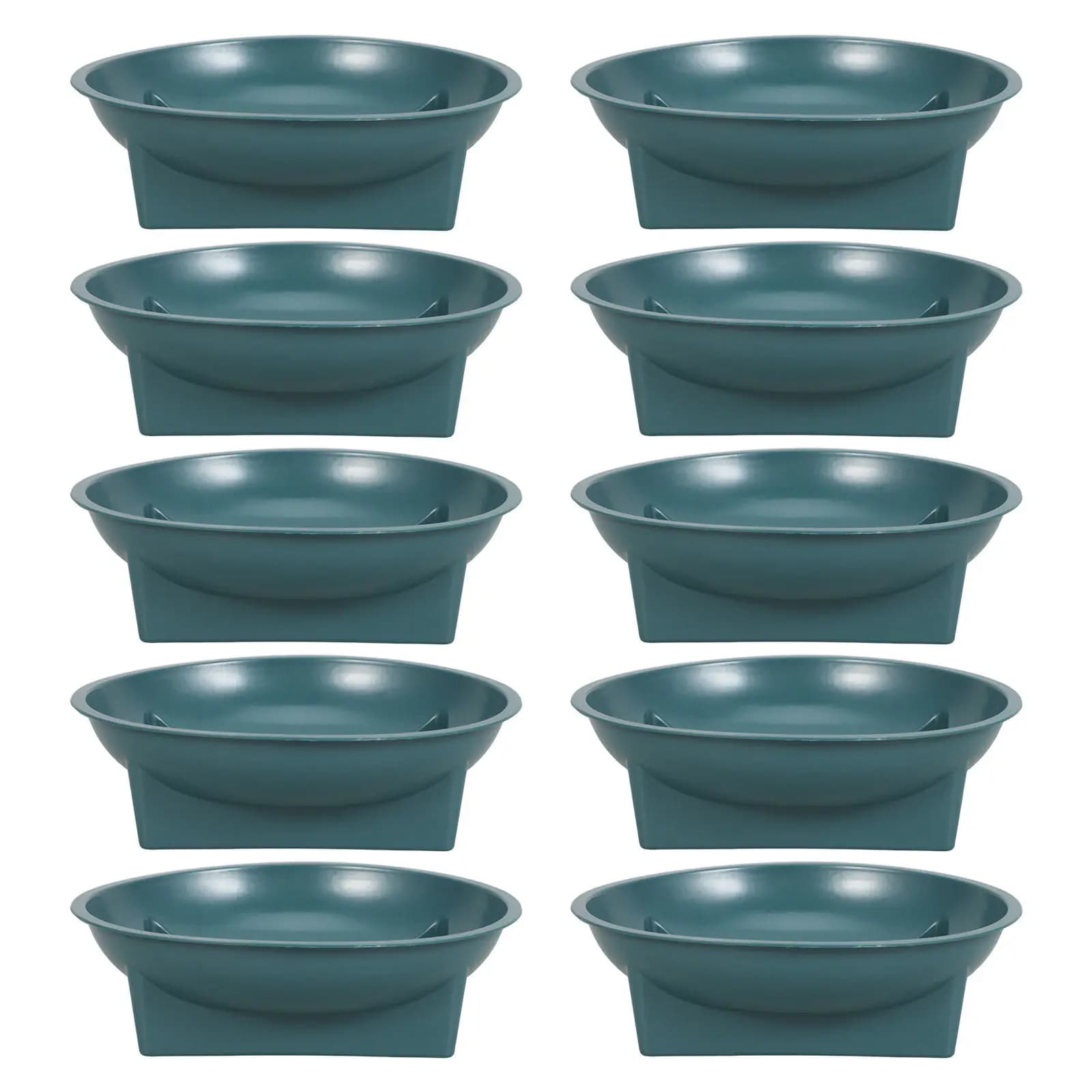 10Pcs Round Mini Flower Pots Plastic Nursery Containers Portable for Cemetery Flower Decorations Seedling Planting Floral