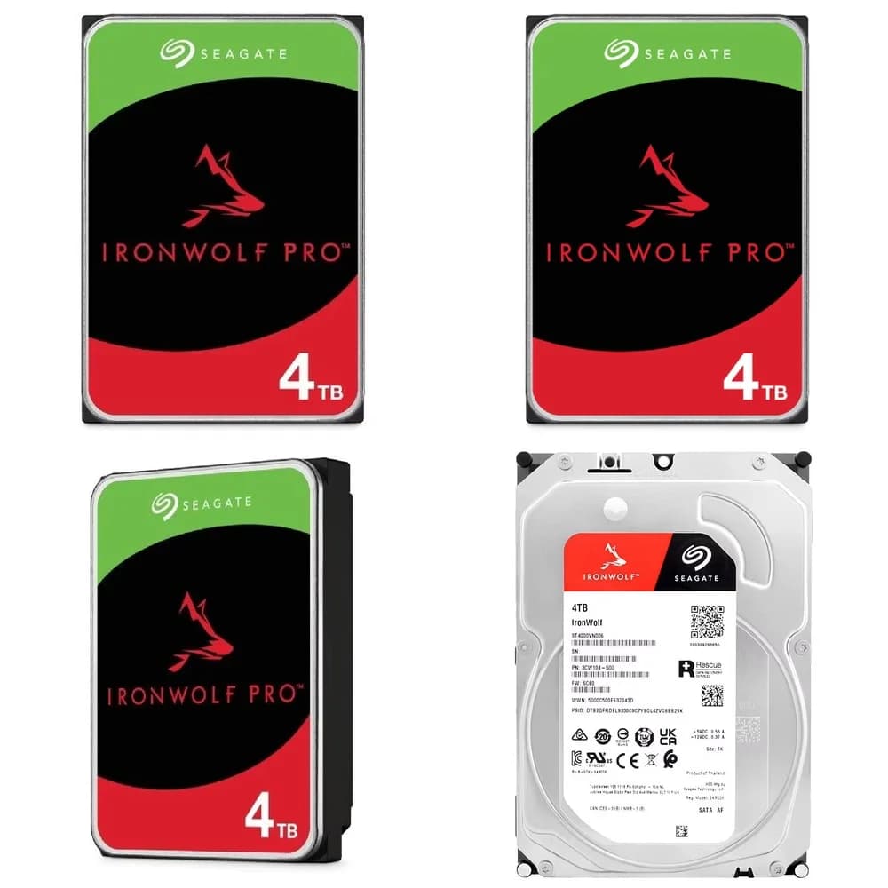 Disco Rigido Interno da 4TB 7200 RPM 3.5 Pollici per Server, Desktop, NAS, Workstation, Archiviazione e Backup Dati per ST4000NT001