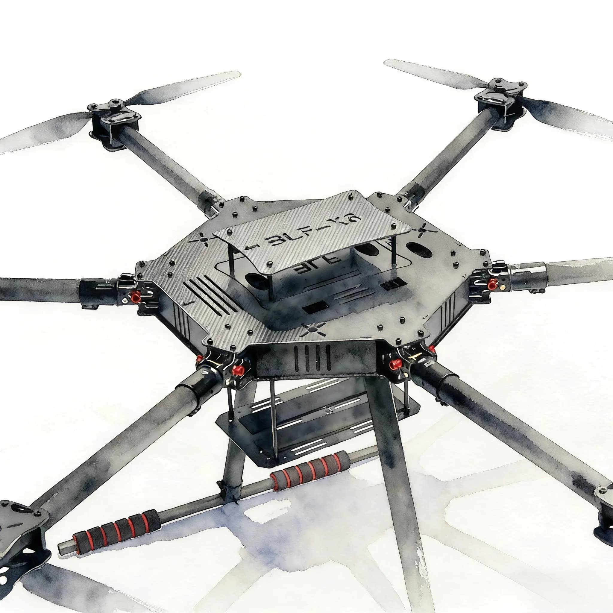 Rctosky LX1100 V1/V2 all carbon fiber 1100mm six rotor frame flight controller drone frame