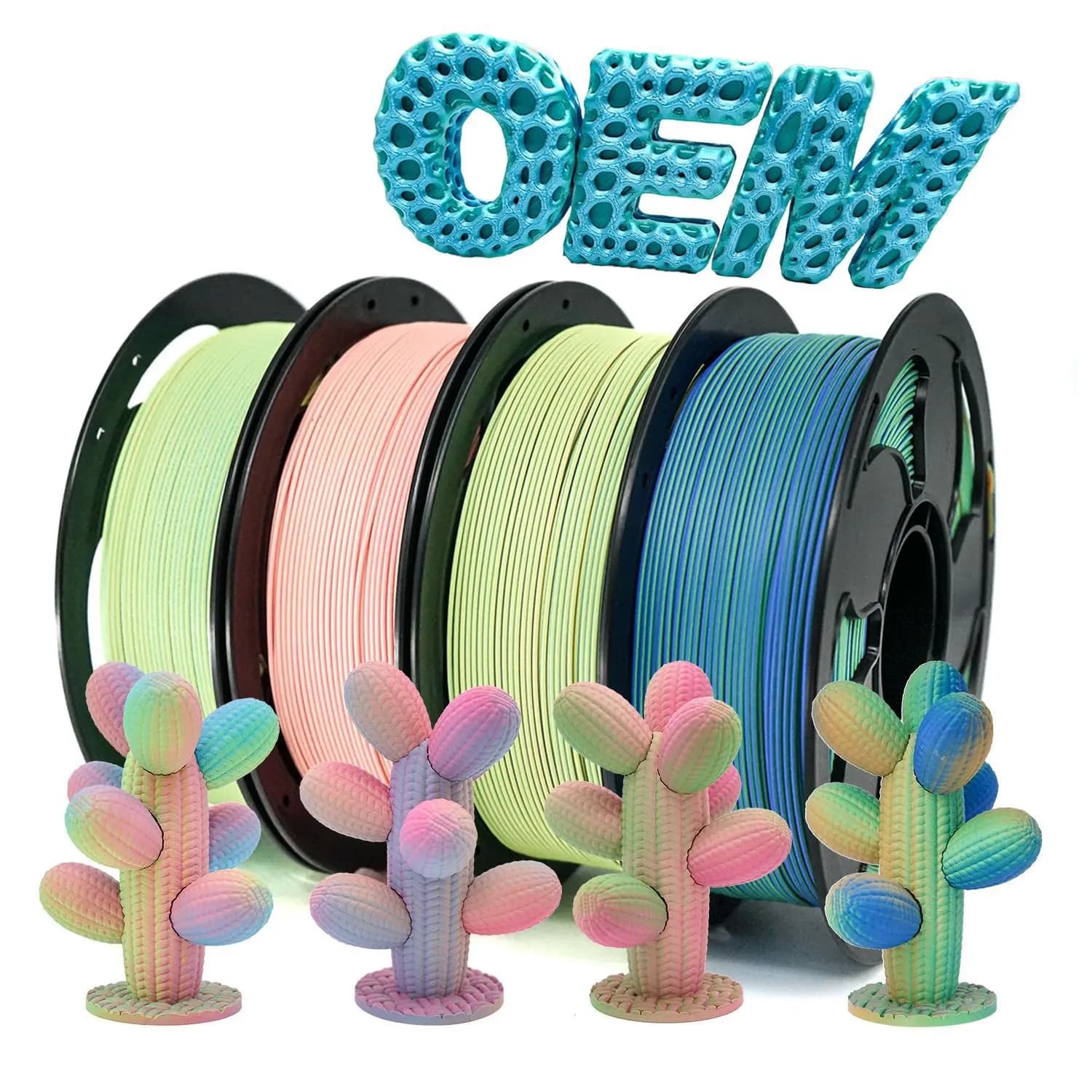 Matte PLA 3D Printer Filament 1.75mm 1KG Spool Dimensional Accuracy +/-0.02mm Smooth Surface No Bubbles
