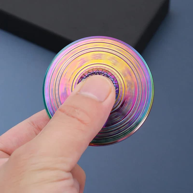 UFO Mano Fidget Spinner EDC Spinning Top Punta Giroscopio Giocattolo antistress Giroscopio Alleviare l'ansia Stress Antistress ADHD Bambini