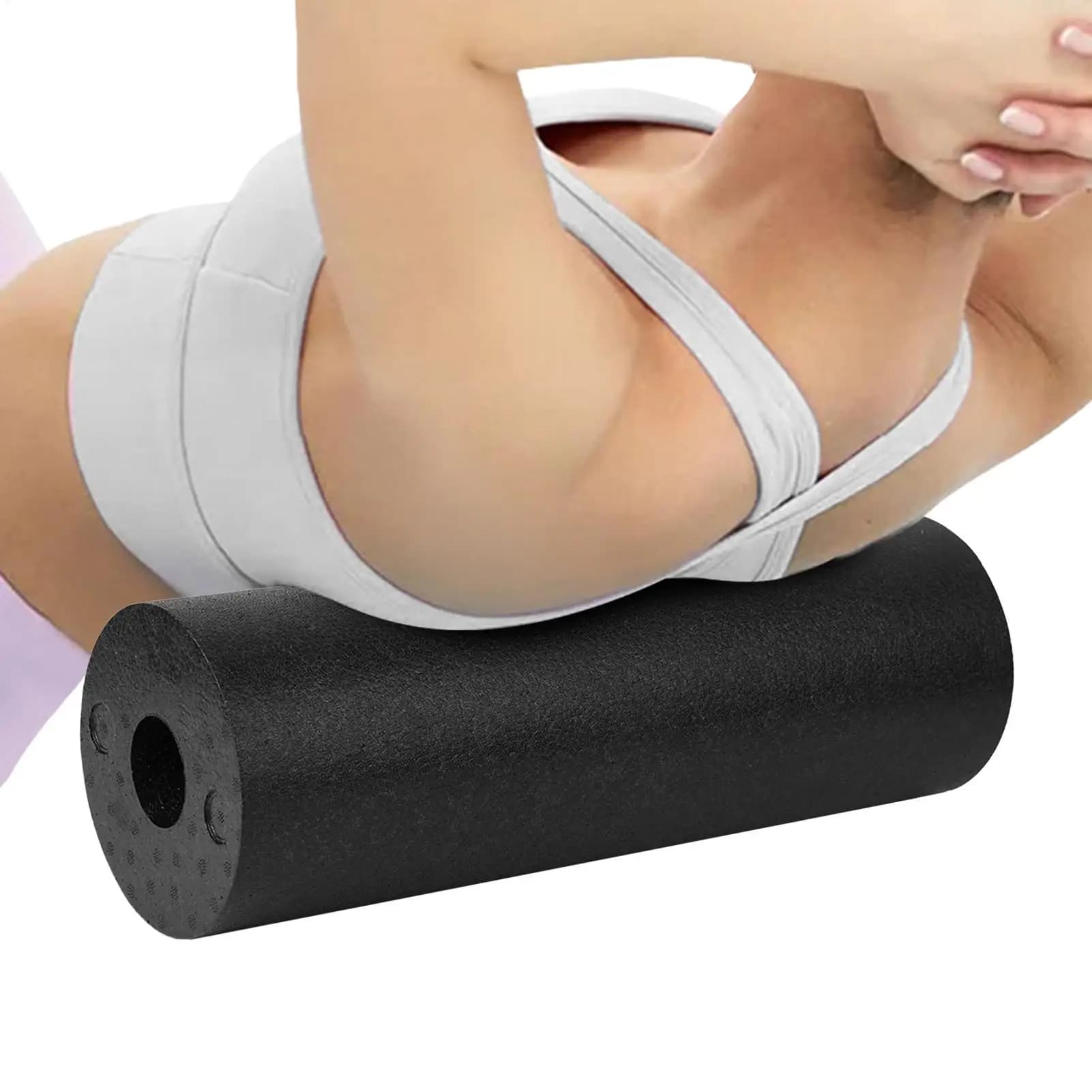 45cm High Density Foam Roller For Yoga Muscle Massage Body Relax Foam Roller Practical Equipment For Home Gym Studio Pilates
