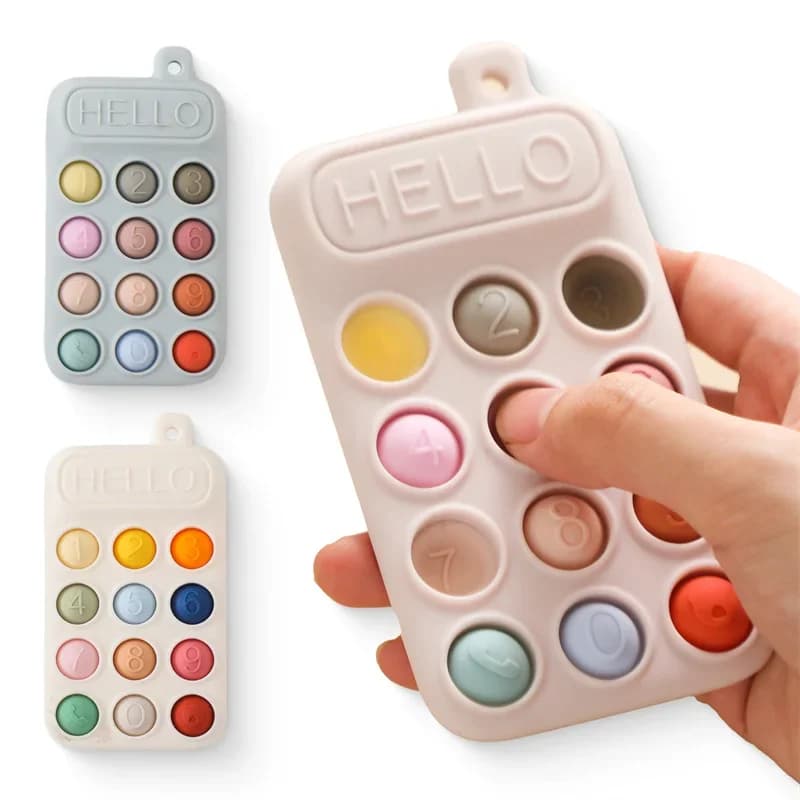 Giocattoli da masticare Neonato Cura dei denti Massaggiagengive a forma di telefono cellulare Gengive senza Bpa Anti-mangiare Mano Molare Stick Accessori per bambini Regalo