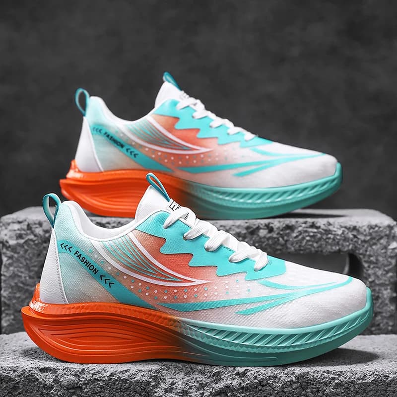 Scarpe da corsa da uomo Traspiranti Antiscivolo Resistenti all'usura Morbide e confortevoli Sneakers da tennis per esterni Scarpe sportive per il tempo libero alla moda per uomo