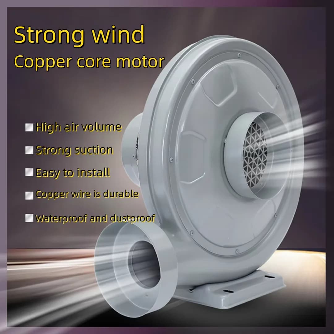 High Powerful Centrifugal Medium Pressure Fan Dual Voltage 220V 380V Woodworking Dust Collector Laser Engraver Smoke Exhaust Blo