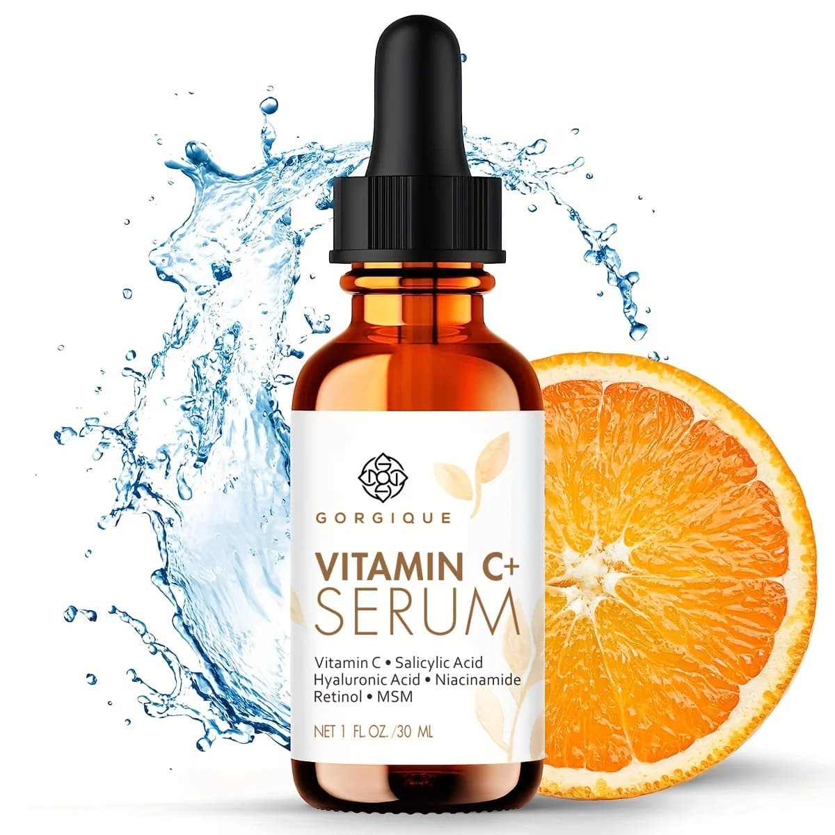 Serum of vitamin C Plus with serum of hyaluronic acid, retinol, niacinamide, salicylic acid Serum of vitamin C for face
