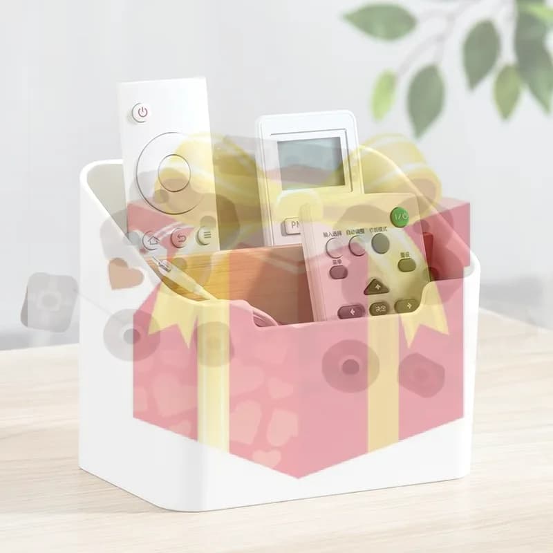 【HG】Scatola portaoggetti da scrivania in plastica per telecomandi, fazzoletti, cosmetici, forniture per ufficio, organizzazione del soggiorno
