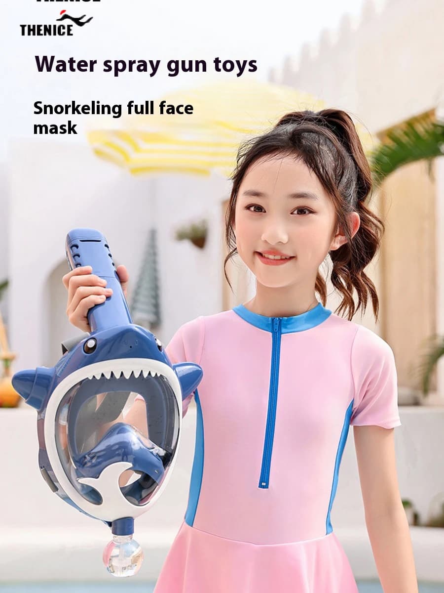 THENICE New Snorkeling Mask for Kids Waterjet Breather Fully Dry Swimwear Set of masks for underwater training