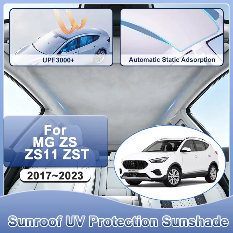 For MG ZS ZST EV VS ZS11 2017~2023 Glass Roof Sunshade Anti-UV Electrostatic Adsorption Heat Insulation Sunscreen Accessories