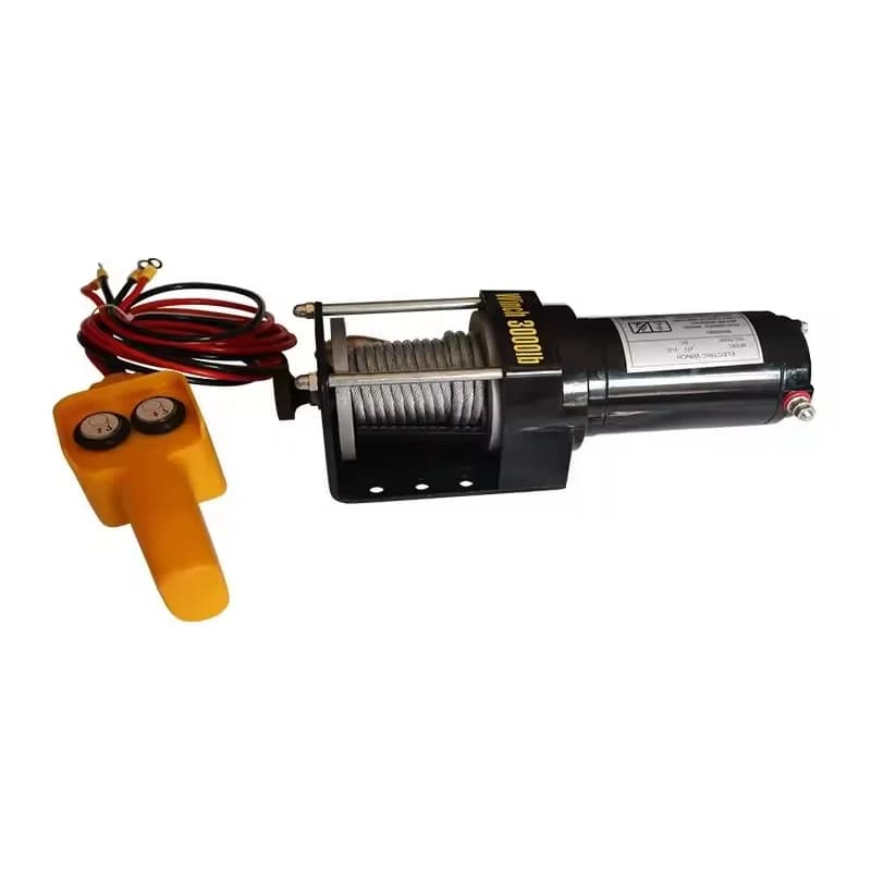 Verricello per auto fuoristrada di vendita caldo 3500 libbre Jeep Suv Verricello elettrico 12V 24V 48V Verricello elettrico per motore di ancoraggio per barche per auto