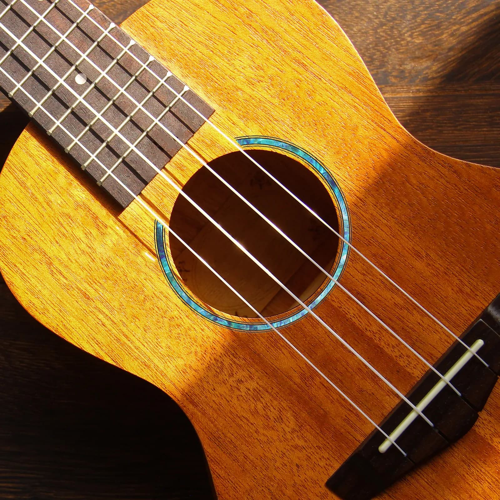 Adesivo Decorativo per Foro Sonoro Chitarra, Rosetta Blu Cielo, Anello Decorativo Autoadesivo per Chitarra Classica e Ukulele