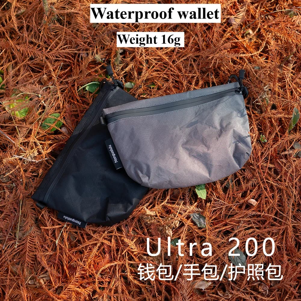 16g Weight Wallet, Passport Holder, EDC Small Handbag, Storage Bag，waterproof Zipper, Heavy-duty Hiking Chest Pack