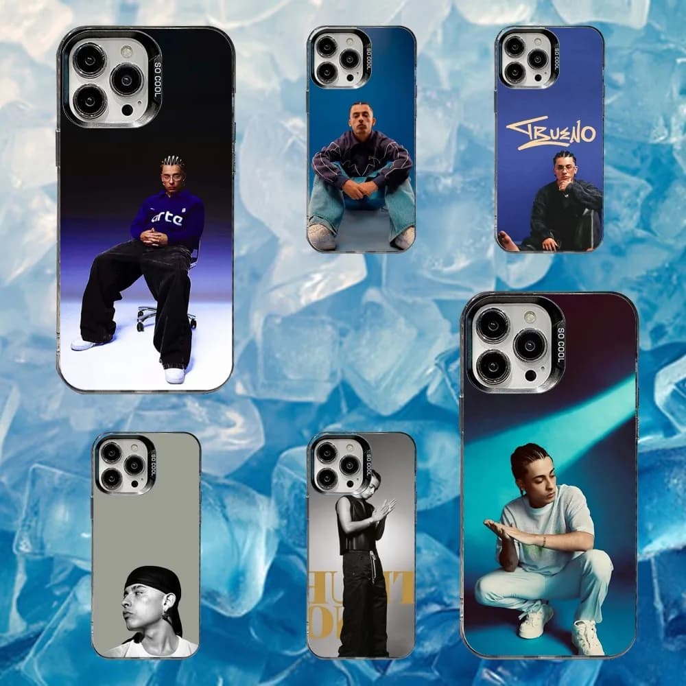 T-Trueno Rapper Phone Case For iPhone 16,15,14,13,12,11,Mini,Pro,SE,MAX White Matte Shockproof Cover