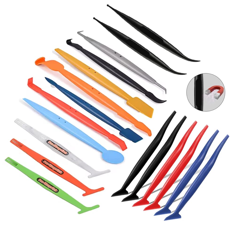 NeoWrap Carbon Fiber Film Magnetic Wrap Stick Squeegee Car PPF Edge Tucking Micro Scraper Window Tint Headlight Corner Trimming