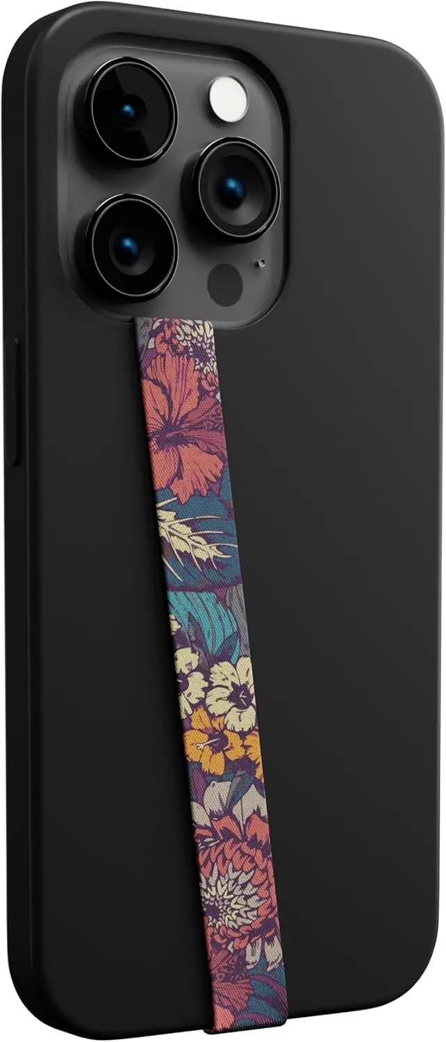 Supporto per Telefono Non Elastico con Cinturino da Dito, Piccolo, Leggero e Discreto, Compatibile con Cover