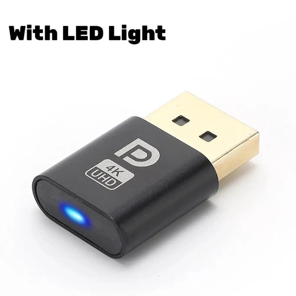 DP Dummy Plug adattatore per Display virtuale EDID emulatore senza testa 4K DP Displayport Display virtuale accessori per scheda Video