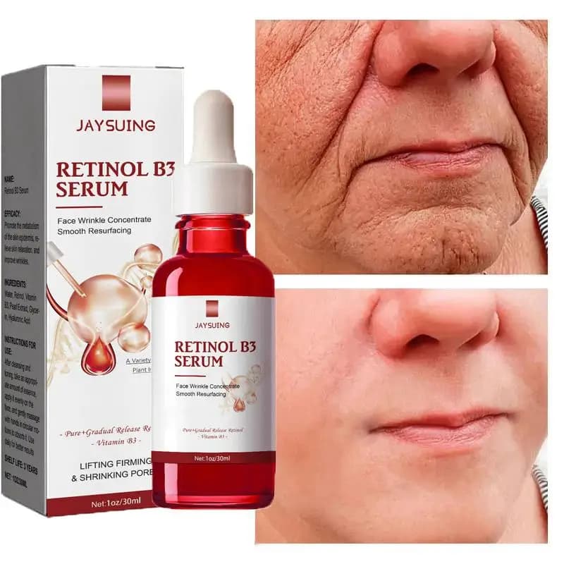 Concentrated serum Anti aging pure retinol vitamin B3 vitamin C Niacinamide serum face blue copper Peptide Base 30ml