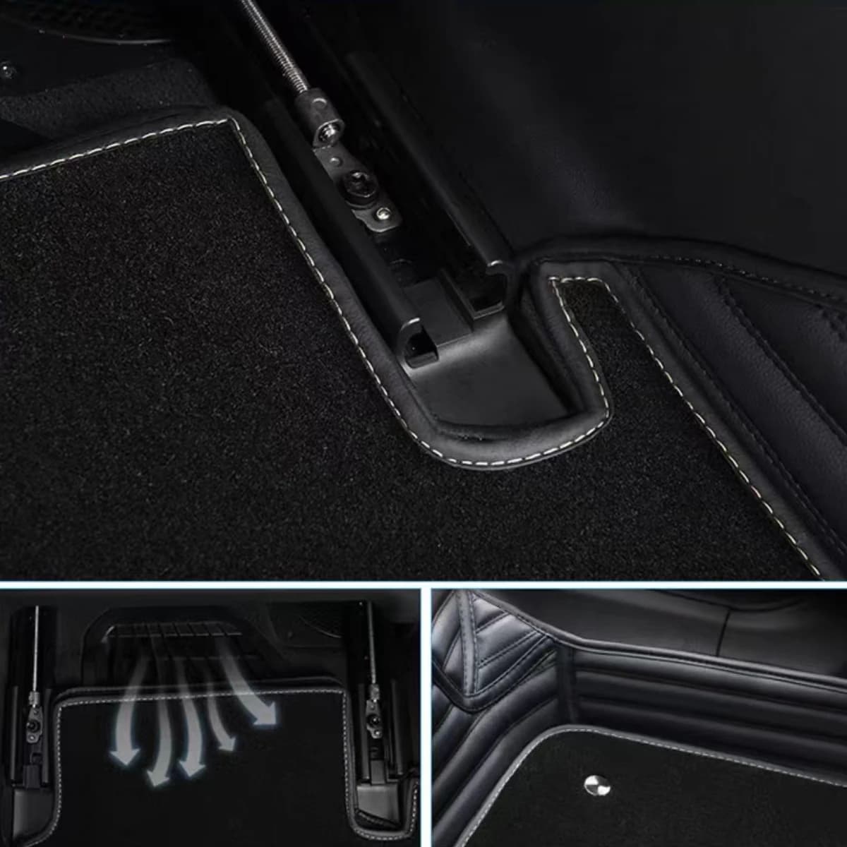 Custom Car Floor Mats For BMW 3er F30 G20 2013-2025 3GT Gran Turismo F34 Auto Carpets Double Layer Accessories Floor Liners