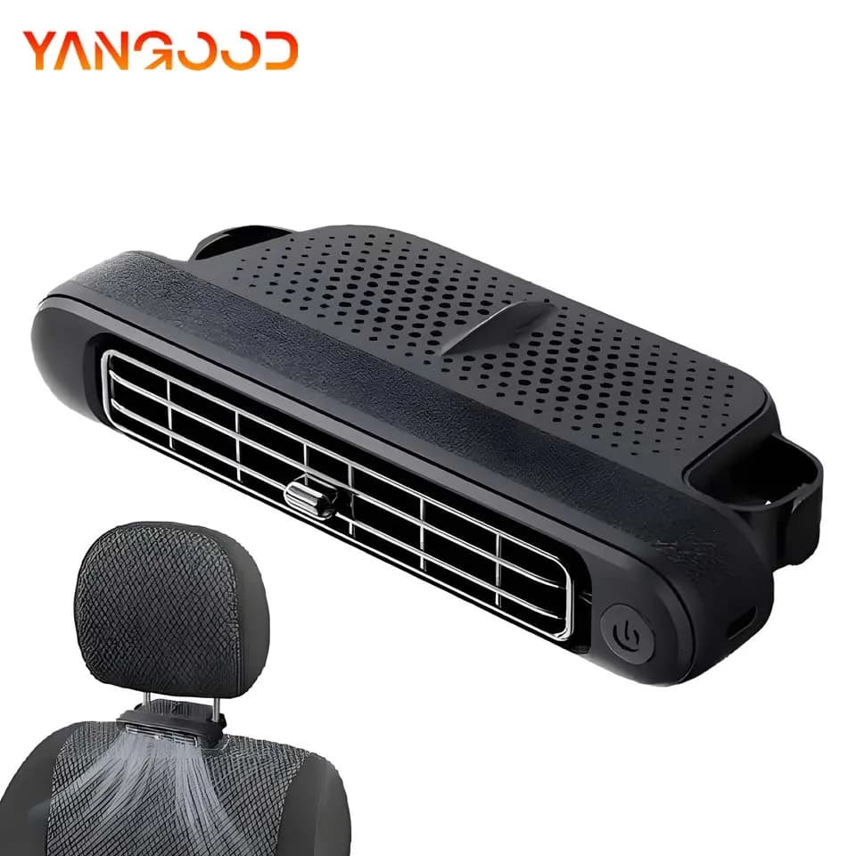 Car Seat Fan High Wind Power Car Fan Electric Car Back Ventilation And Cooling Electric Fan Car Headrest Cool 3 Speed Adjustable