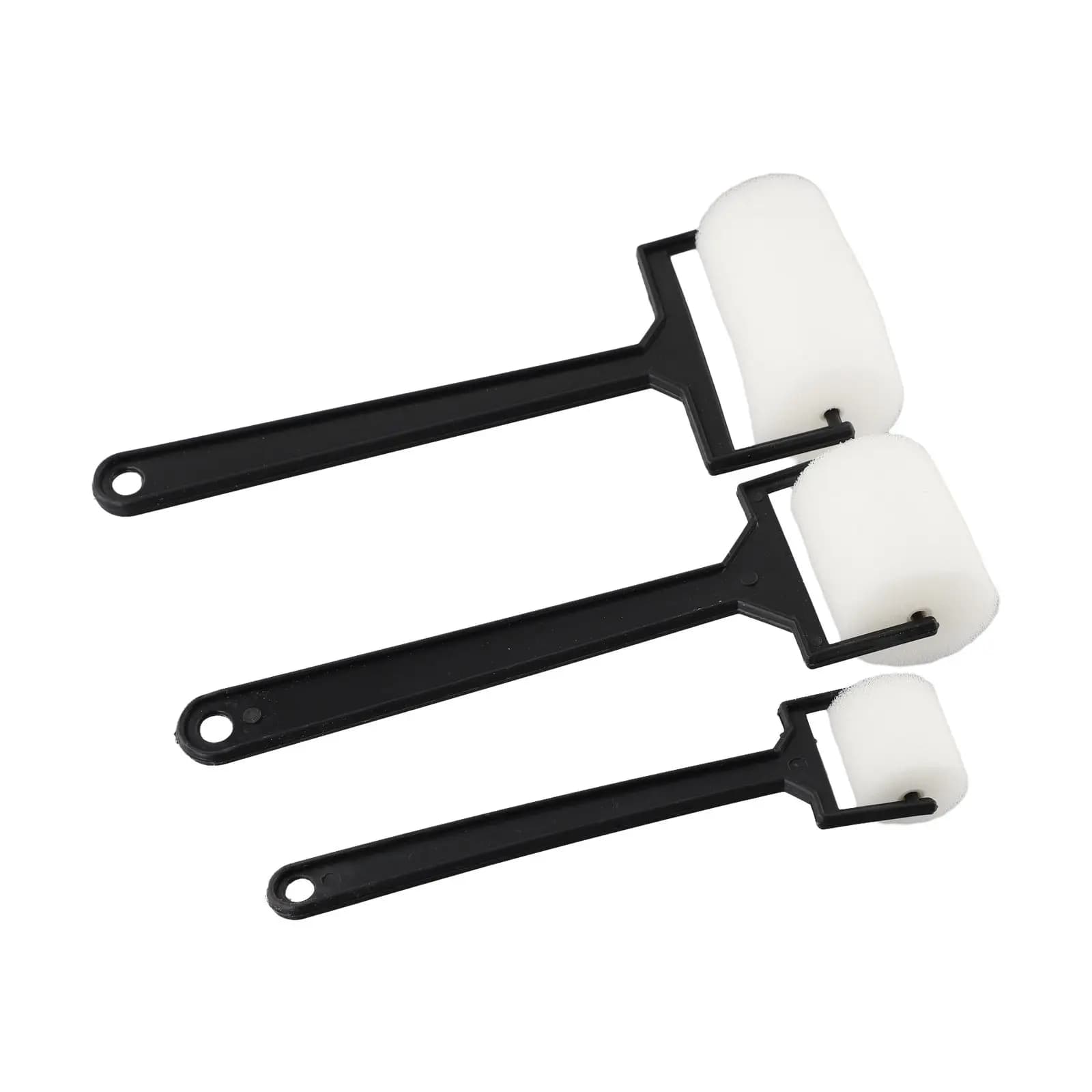 3 pieces Sponge Paint Roller Brush / Foam Painting Roller / Plastic Handle Brush Sponge Parts Children's Craft Tools / Drawing