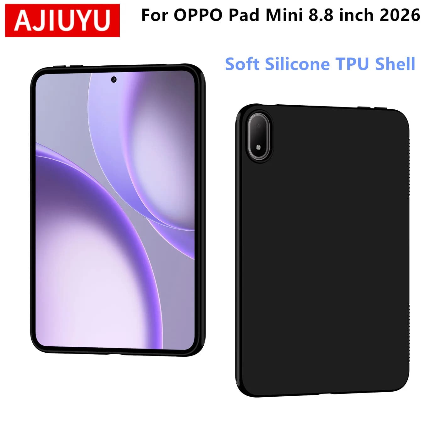 AJIUYU Custodia morbida per OPPO Pad Mini 2026 Custodia in silicone per OPPO Pad mini 8.8 pollici OPD2515 Custodia protettiva in TPU per tablet