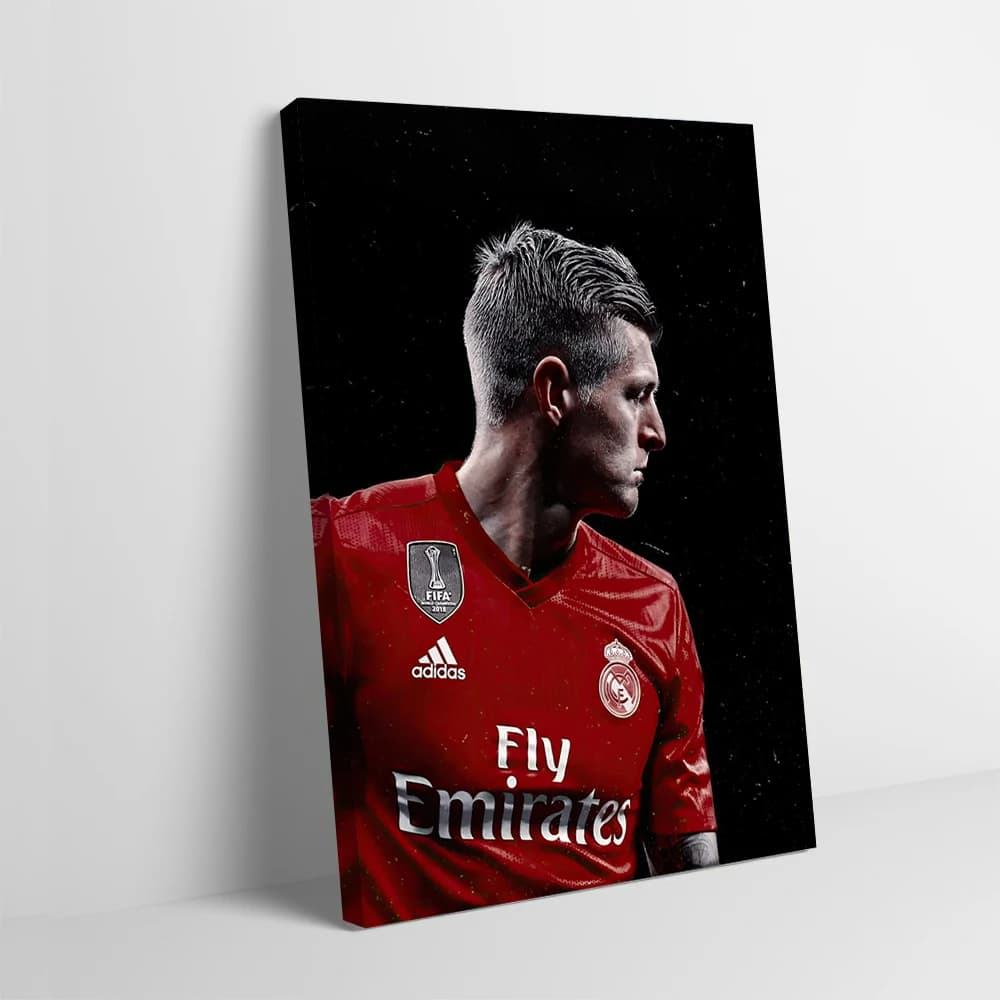 Toni Kross Real Madrid Soccer Jersey Print Poster Images Wall Art Canvas Painting Gift for interior accessories Murale