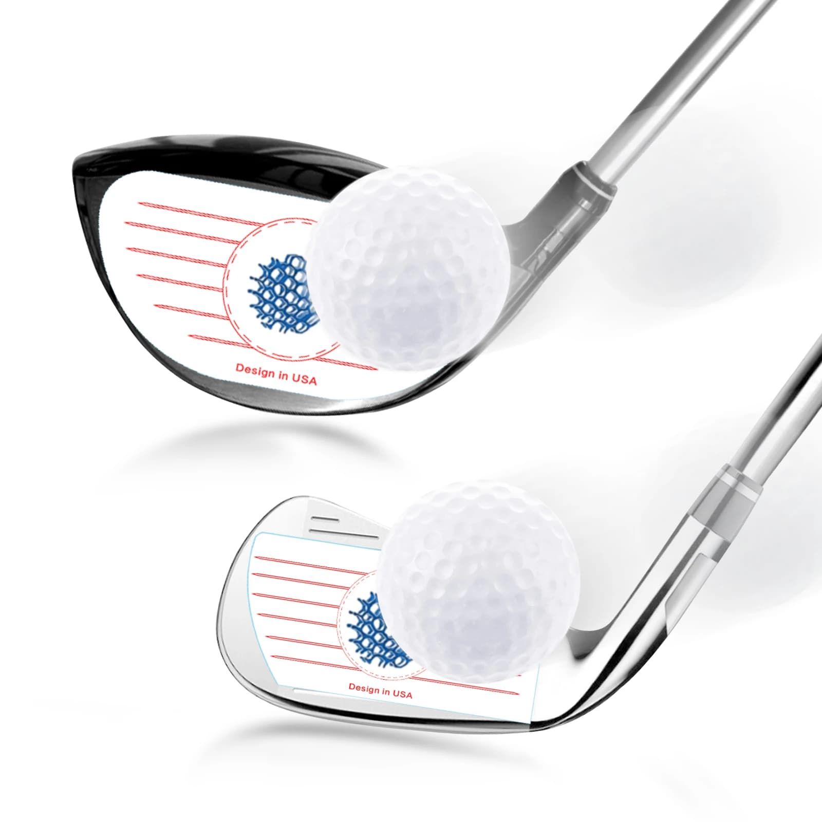 125/250P Etichette adesive per nastro da impatto per mazze da golf per ferri da stiro, aiuti per l'allenamento del registratore per colpire la palla per la pratica dell'oscillazione