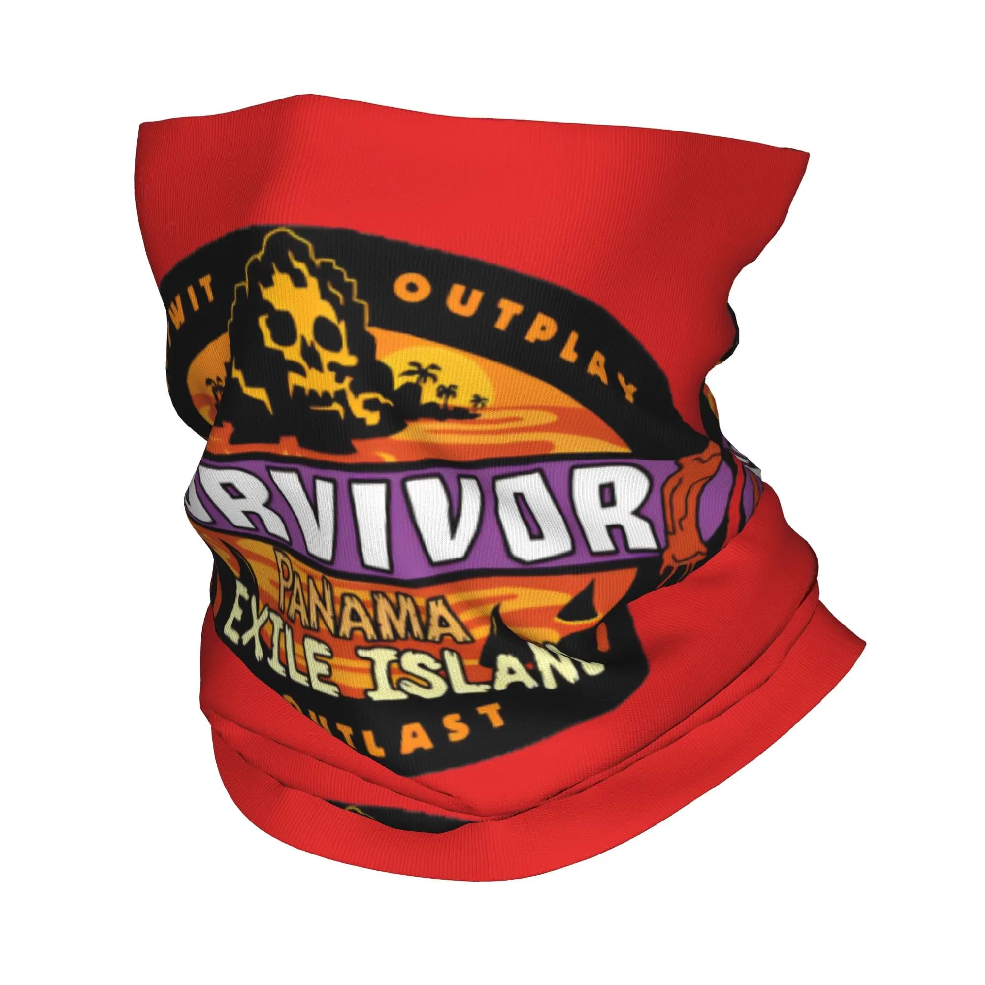 S-Survivors Bandana Copricollo Sciarpa stampata con stampa su tessuto Maschera calda per il viso Running Unisex Adulto Lavabile