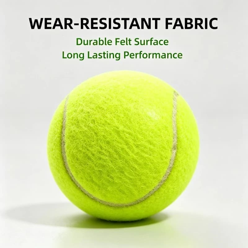3pcs High Elasticity Tennis Ball Elementary Match Training Durable Ball Fans Practice Durable Tennis Ball