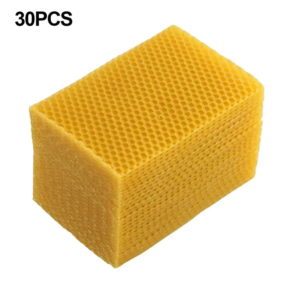 Forniture per alveare Fondotinta per alveare Artigianato fai-da-te 5.24 X 3.54 Kit per realizzare candele Fogli per fondotinta profondi Candele di cera d'api arrotolate a mano