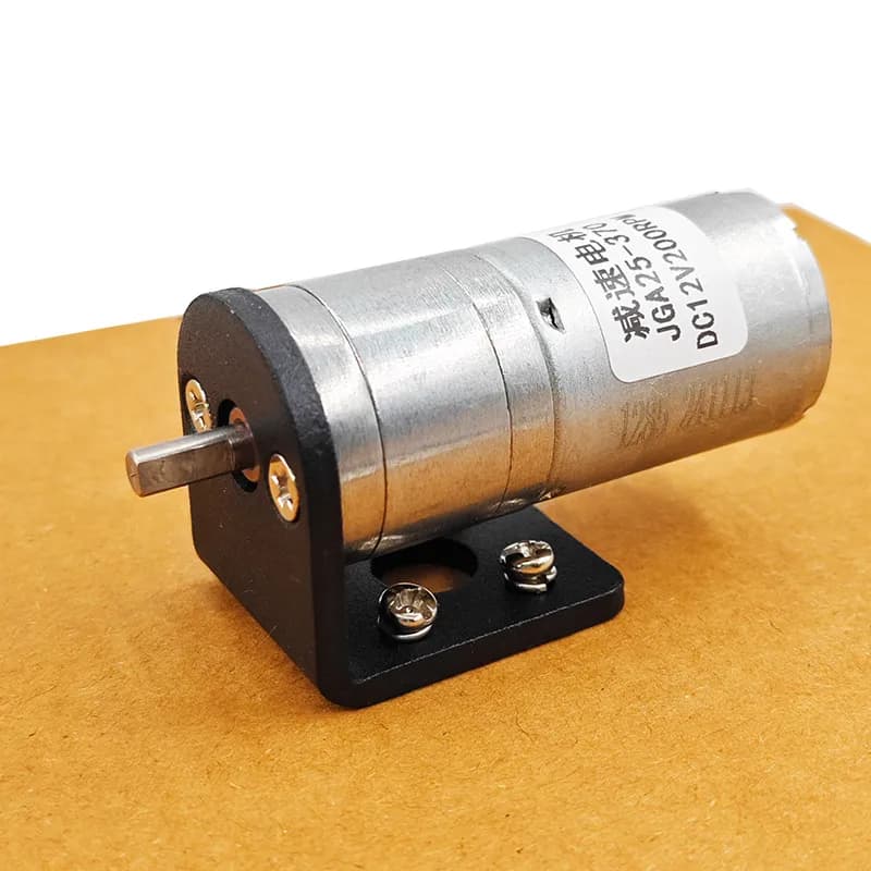 1PCS JGA25-370 motoriduttore DC motore 3V motoriduttore elettrico coppia elevata 5/10/15/30/50/60/100/150/300/500rpm Staffa di montaggio