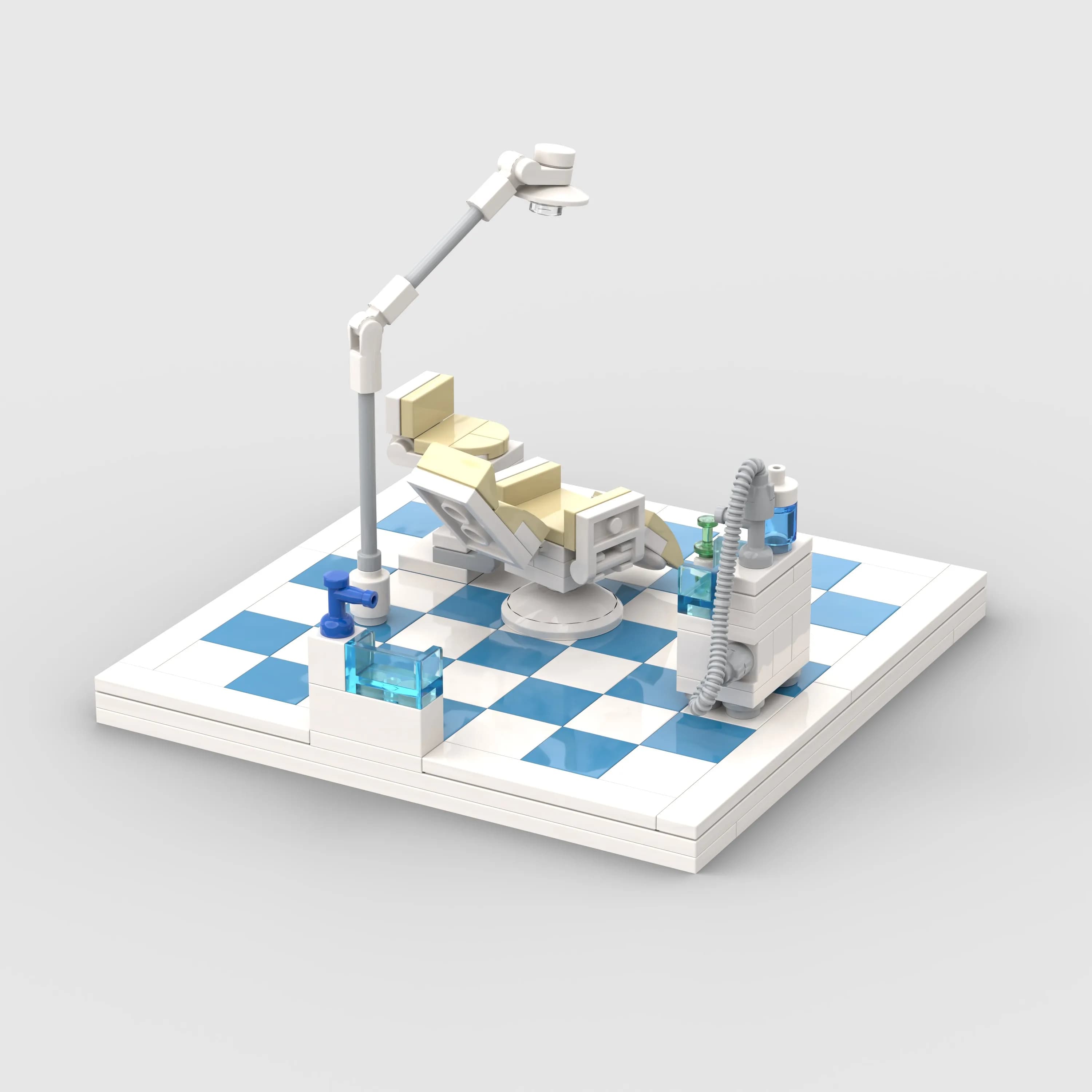 Clinica odontoiatrica moc compatibile con i blocchi giocattolo da costruzione di puzzle per bambini LEGO
