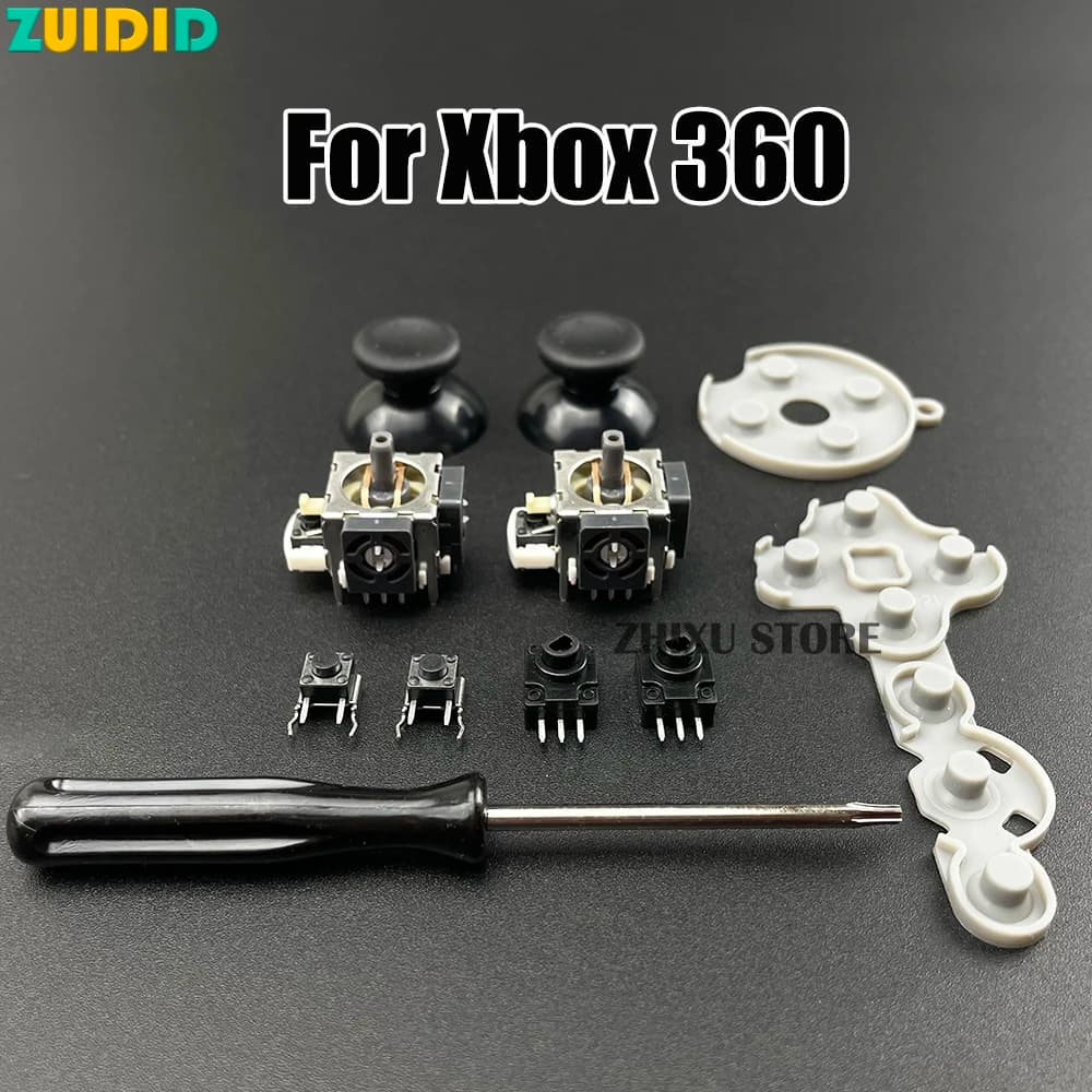 ZUIDID 11 in 1 per Controller Xbox 360: Sensori Analogici, Potenziometri + Grip per Pollice, Pulsanti Grilletto LT RT