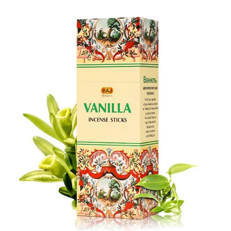6 piccole scatole India incenso bacchetta profumata alla vaniglia incenso aroma incenso stick per fornitura di odori di meditazione yoga indoor