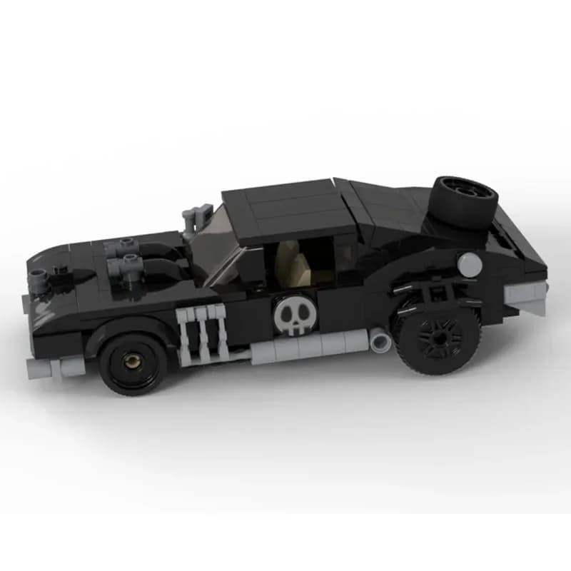 MOC-201421 New Urban Iconic Black Racing Car Building Blocks Model, 295 Parts, Creative Birthday and Christmas Gift for Boys
