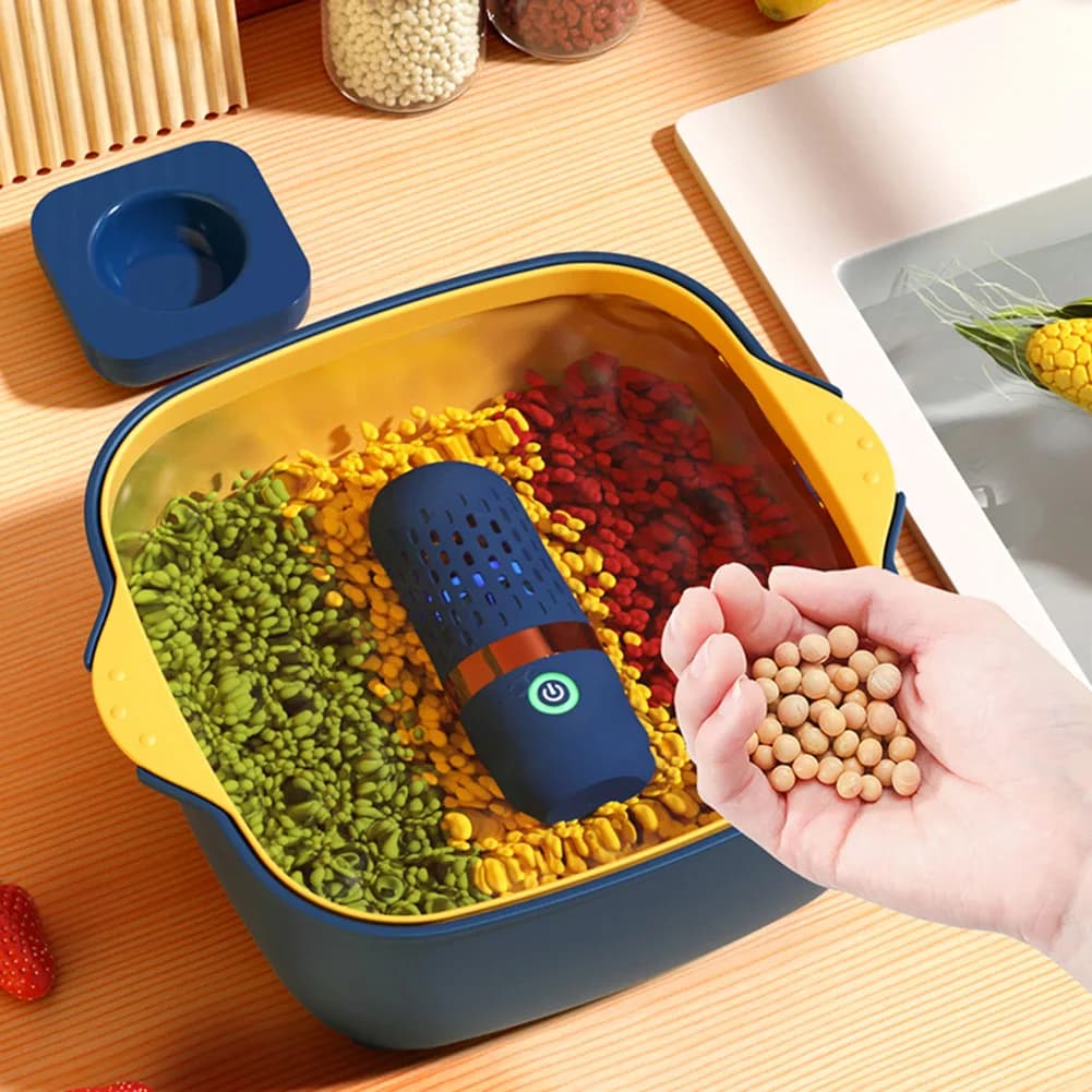 Macchina per la Pulizia di Frutta e Verdura, Dispositivo di Lavaggio a Ultrasuoni USB, Dispositivo Wireless per la Pulizia della Frutta, Impermeabile per Frutta e Verdura